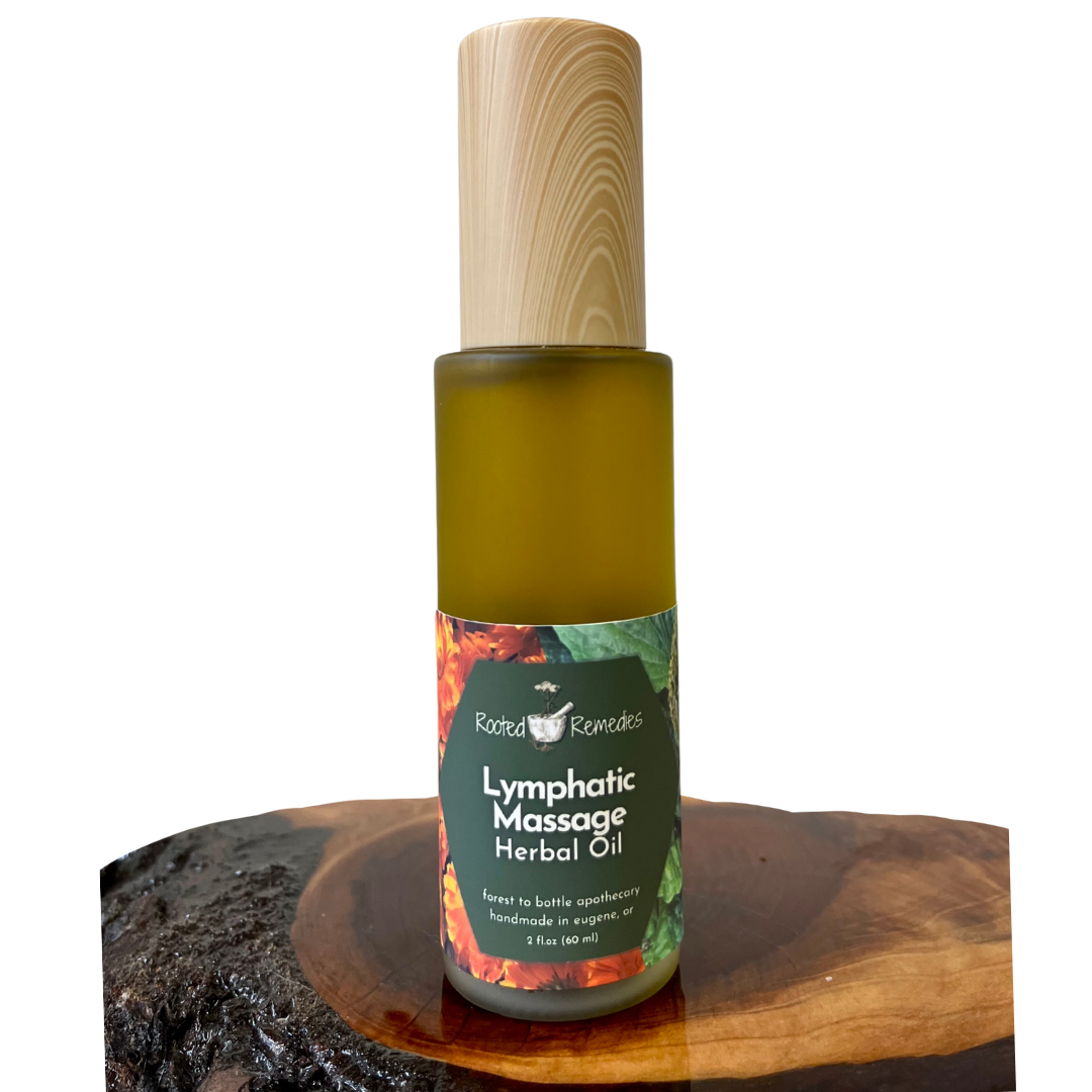 Herbal Oil: Lymphatic Massage